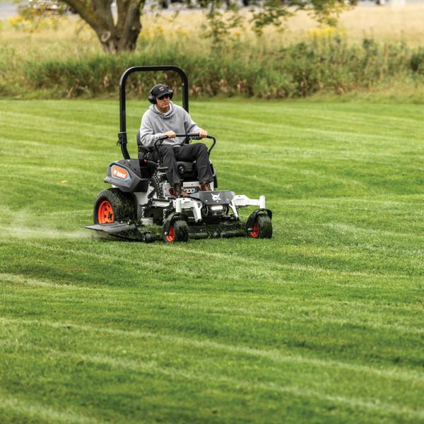 Bobcat's ZT6000e Electric Zero-Turn Mowers available at Leppo Rents 