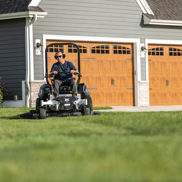 Bobcat's ZT6000e Electric Zero-Turn Mowers available at Leppo Rents 