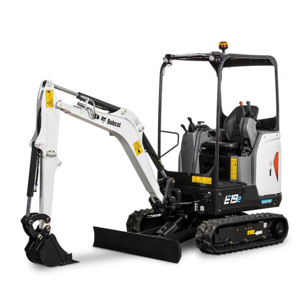 Bobcat E19e Battery-Electric Compact Excavator available at Leppo Rents